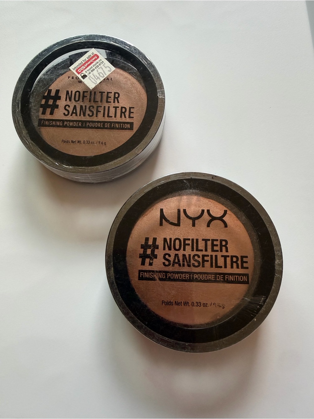 2 NYX #No Filter Finishing Powder ~ NFFP13 Deep Golden ~ Sealed